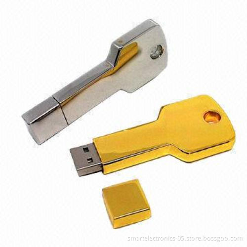 Metal Key USB Flash Drives, 64MB-128GB Capacity